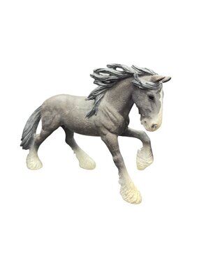 Schleich #13871 Welsh Pony Stallion Dapple Gray Horse Figure Equestrian Farm Toy